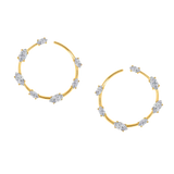 Fancy Diamond Hoops