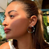 Fancy Diamond Hoops