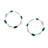 Fancy Diamond Hoops