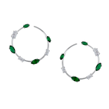 Fancy Diamond Hoops