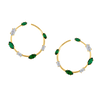 Fancy Diamond Hoops
