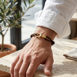 Flat Links Cord Bracelet