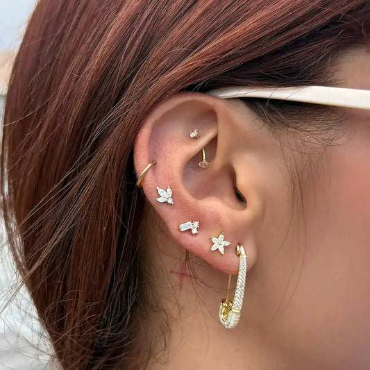 Fleur Diamond Studs