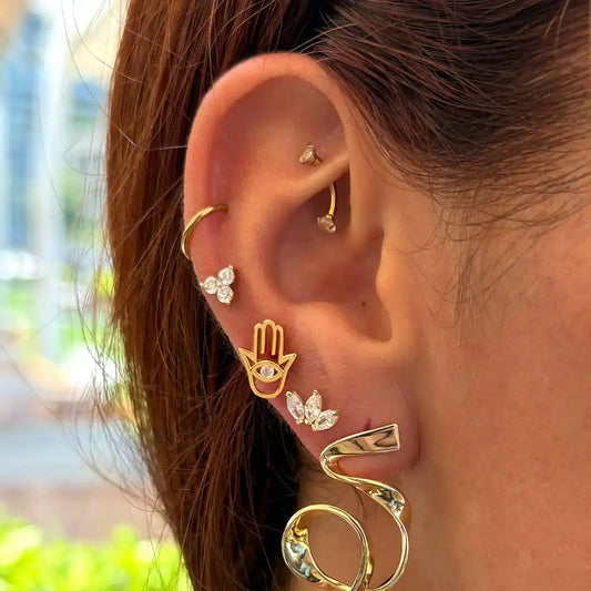 Hamsa Hand Studs