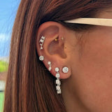 Leaf Diamond Studs