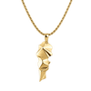 Lebanon 3D Map Men's Necklace