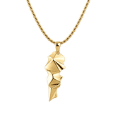 Lebanon 3D Map Men's Necklace