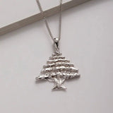 Lebanon Cedar Tree Men's Necklace