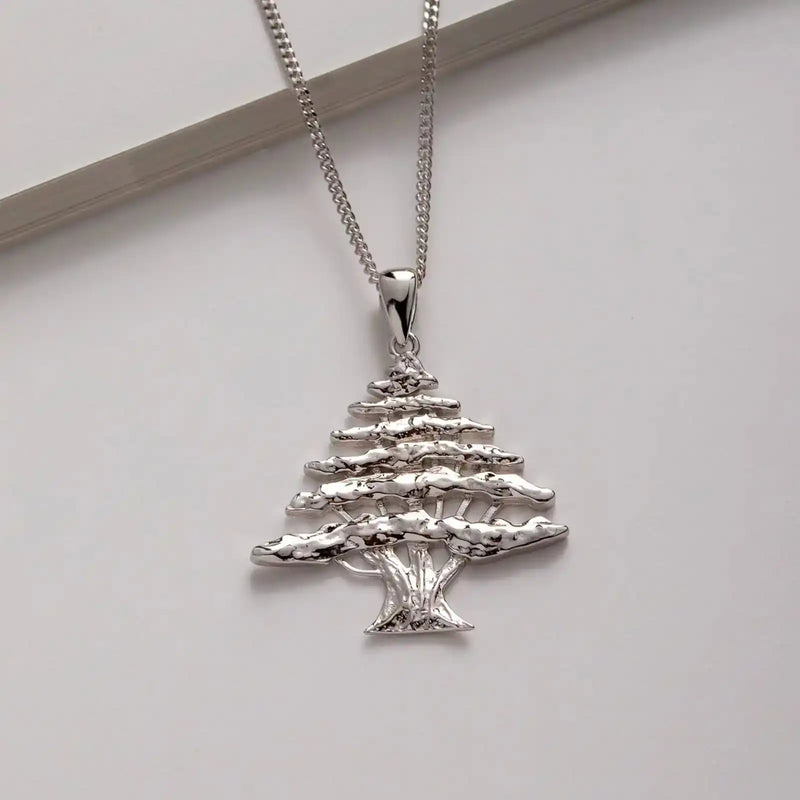 Lebanon Cedar Tree Men's Necklace