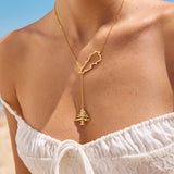 Lebanon Cedar Long Necklace