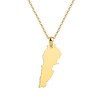 Lebanon Map Necklace