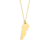 Lebanon Map Necklace
