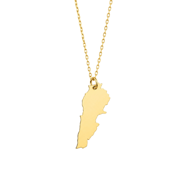 Lebanon Map Necklace