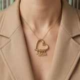 Love Heart MOM Necklace