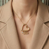Love Heart MOM Necklace