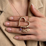 Love Heart MOM Necklace