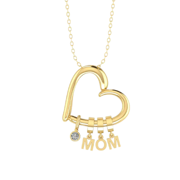 Love Heart MOM Necklace