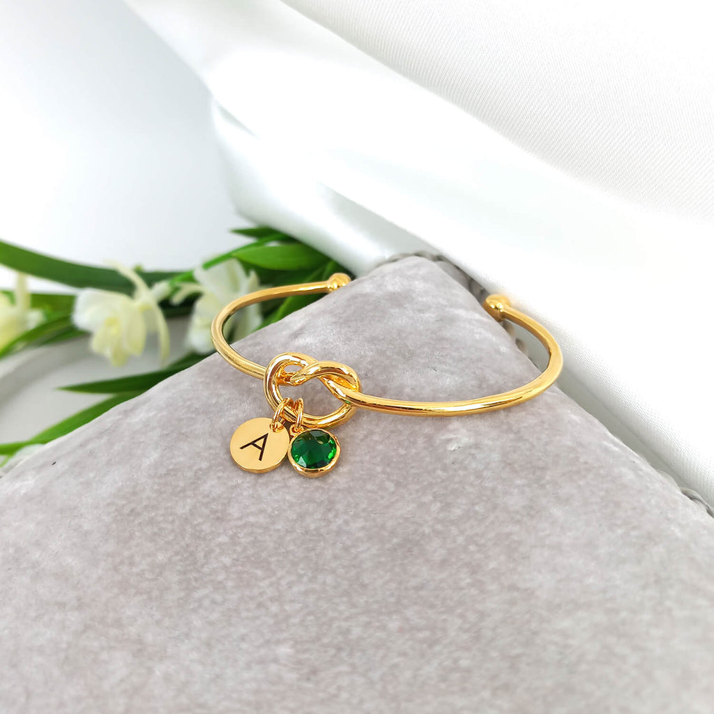 Love Knot Bangle Bracelet