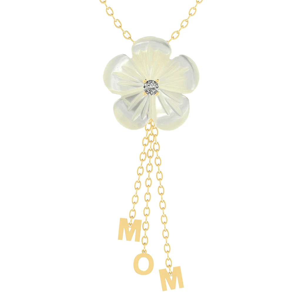 MOM Pearl Flower Necklace