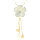 MOM Pearl Flower Gold 18K Necklace