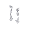 Multi Diamond Drop Earrings