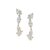 Multi Diamond Drop Earrings