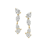 Multi Diamond Drop Earrings