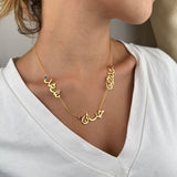 Multiple Arabic Names Necklace