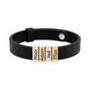 Name Plates Leather Bracelet