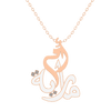 Oum Baby Arabic Name Pear Necklace