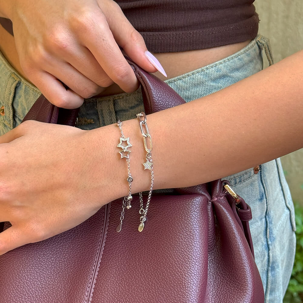 Paper Clip Star Bracelet