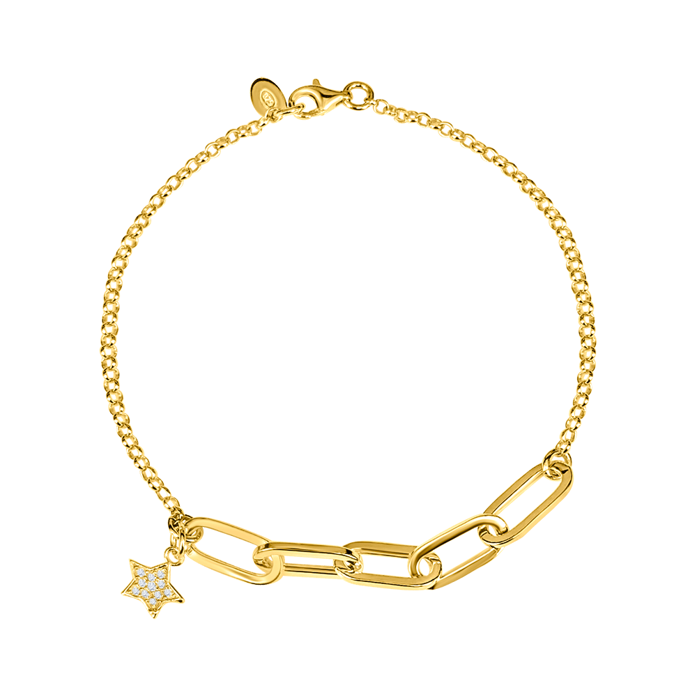 Paper Clip Star Bracelet