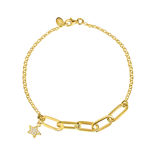 Paper Clip Star Bracelet
