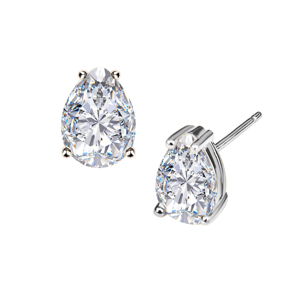Pear Shape Diamond Studs