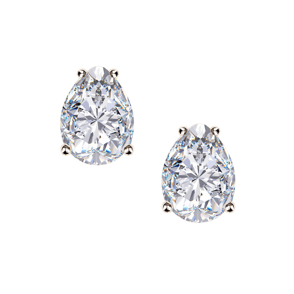 Pear Shape Diamond Studs