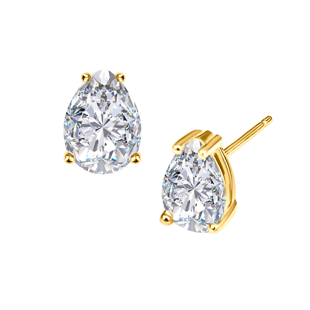 Pear Shape Diamond Studs