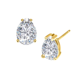Pear Shape Diamond Studs