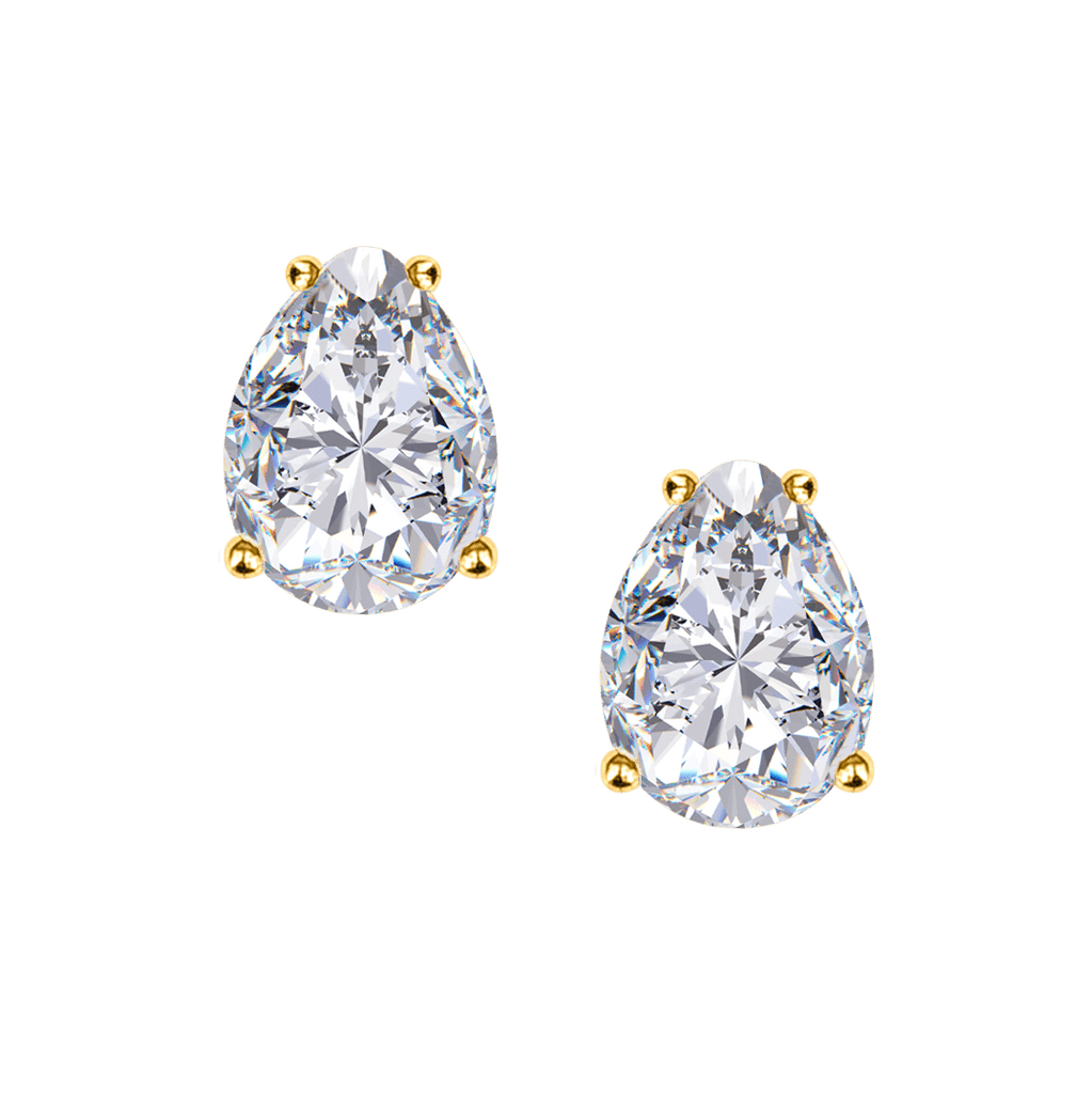 Pear Shape Diamond Studs