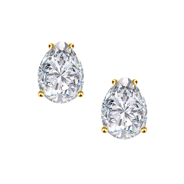 Pear Shape Diamond Studs