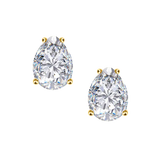 Pear Shape Diamond Studs