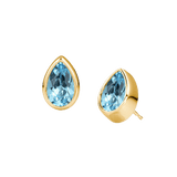 Pear Shaped Birthstone Studs