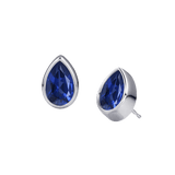 Pear Shaped Birthstone Studs