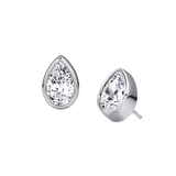 Pear Shaped Birthstone Studs