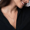 Cubic Birthstones Bar Women's Necklace