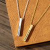 Cubic Bar Men's Necklace