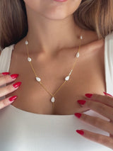Drop Shell Long Necklace