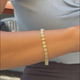 Heart Diamonds Tennis Bracelet