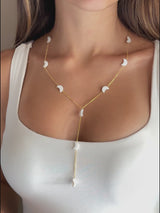 Moon Shell Long Necklace