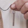 Cubic Bar Men's Necklace