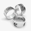 Custom Fingerprint Flat Ring Ring - Pegor Jewelry
